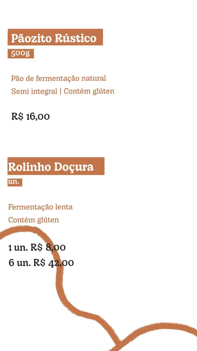 Página do cardápio digital De Planta