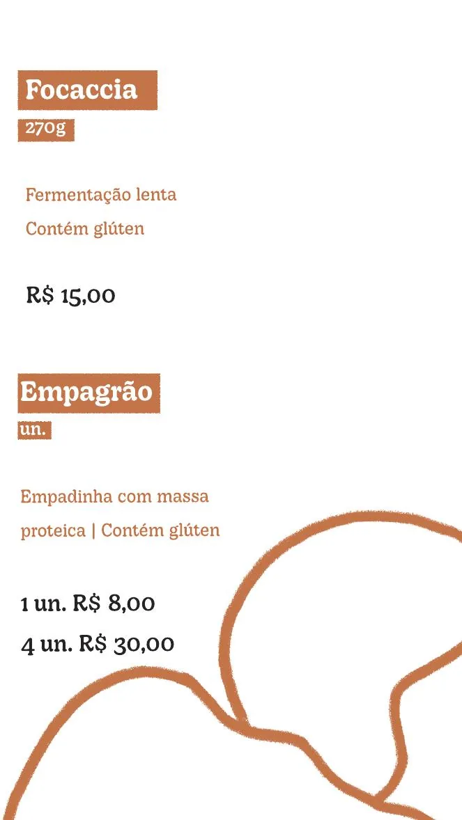Página do cardápio digital De Planta