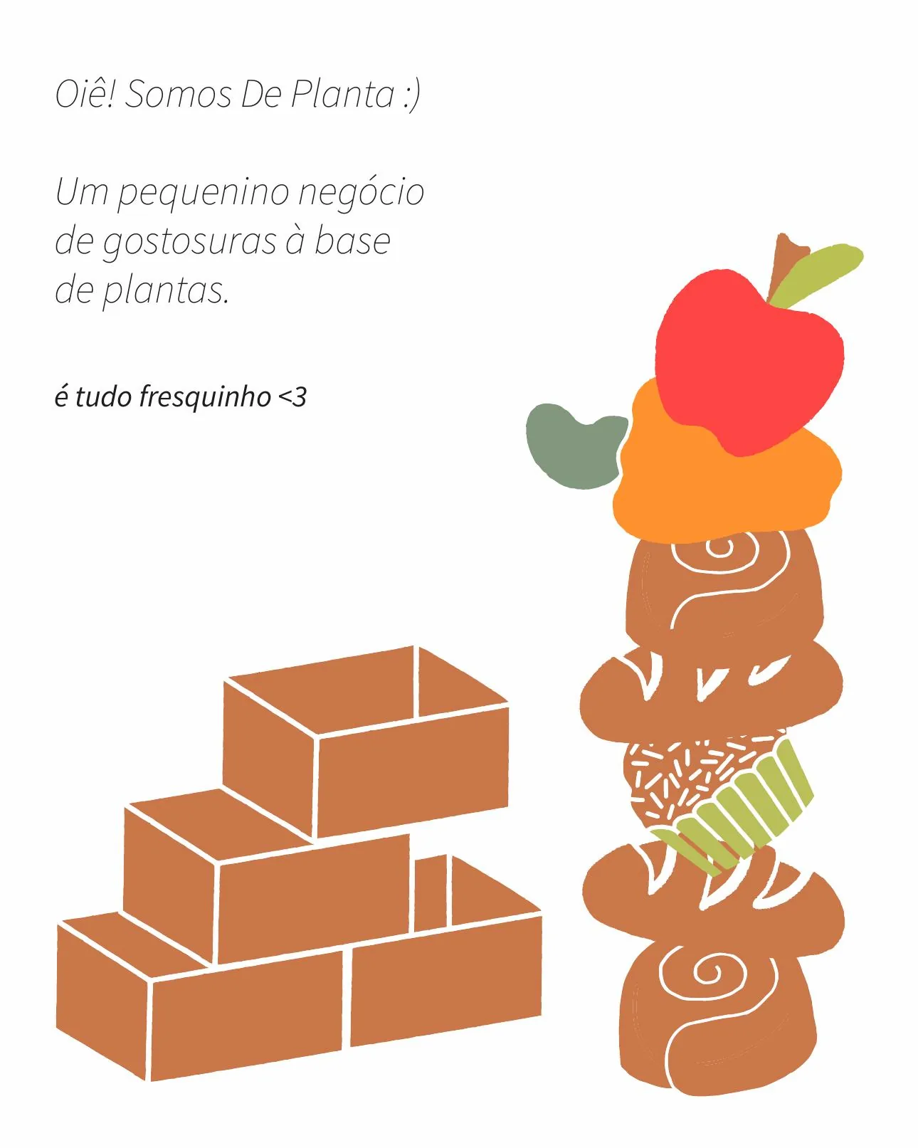 Ilustração do cardápio mensal De Planta