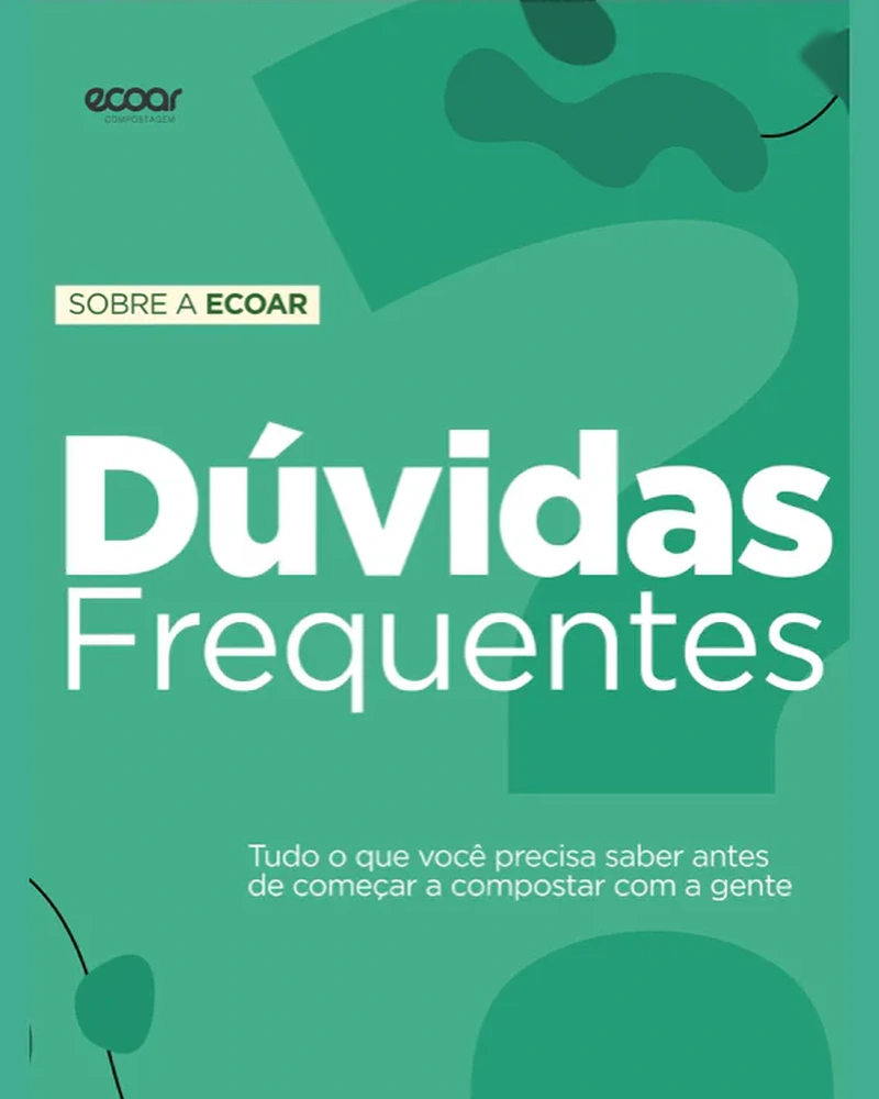 Arte Dúvidas frequentes da Ecoar