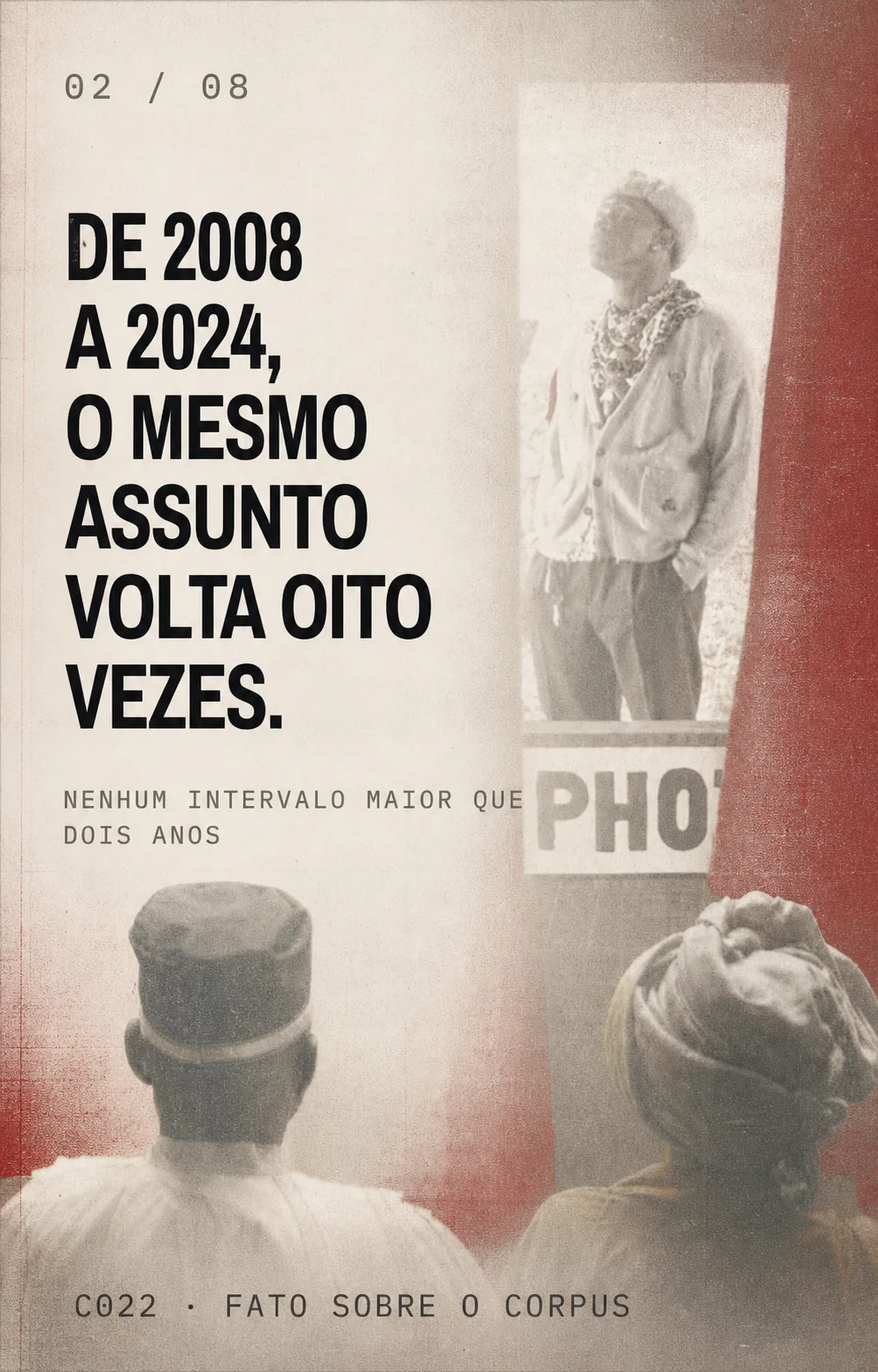 Card claro da Eva sobre recorrência e passagem entre épocas