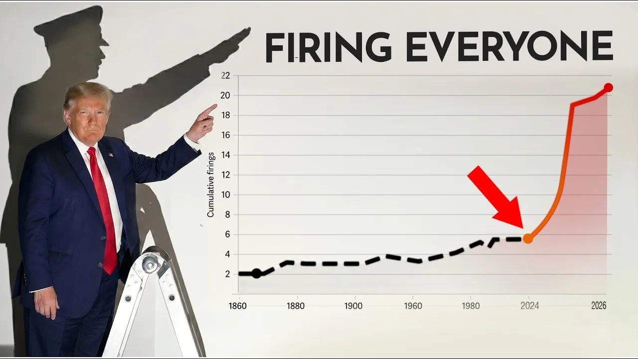 Thumbnail do vídeo sobre corrupção no governo Trump